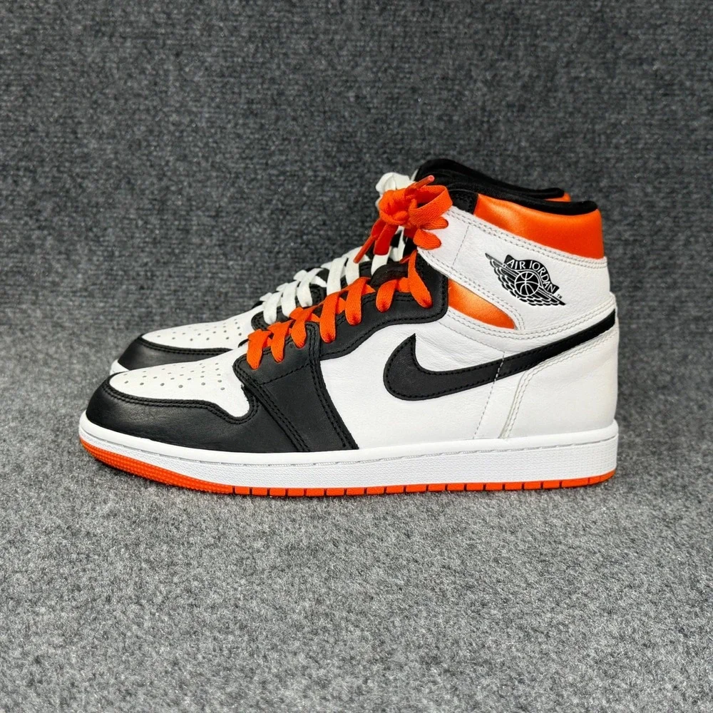Jordan 1 Retro High OG Shoes Men's 8‎ Electro Orange Retro Athletic Sneakers